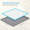 Pee Pad Holder for Dogs,Silicone Dog Puppy Pad Holder, 34 x 28 No Spill Raised Lip High Edge,Portable, Leak-Proof Mat Ho