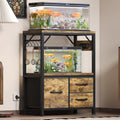 Heybly 10-20 Gal Fish Tank Stand with Drawer, Power Outlet,200lbs HAS003SSR
