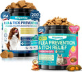 Woyamay Multi-Pet Flea Care Bundle – Dog Flea Prevention Soft Chews + Cat Flea & Itch Relief Crunchy Chews, Natural Skin