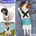 Nuanchu 2 Pcs Dog Suspenders for Diapers Female Male Pet Diaper Harness, M