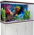 72x18 inches Galaxy Aquarium Background Stars Universe Fish Tank Backdrop