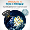 Flipper Aquarium Magnifying Glass, DeepSee Magnetic Viewer. 4" Black