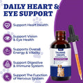 Wellix 4 oz (120 ML) Liquid Taurine Drops for Cats & Dogs, Cat & Dog Supplements & Vitamins for Heart & Vision & Immune Support, Large Bottle Taurine for Multi-Pet Households