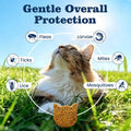 4-in-1 Oral Flea & Tick Treatment for Cats 500 Crunchy Creamy Chews Prevention Flea Immune Gut Skin & Coat Support Guard