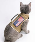Cat Harness and Leash Set for Walking Escape Proof, Khaki, X-Large