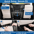 Dog Car Barrier for Backseat Safety with Mesh Storage Pocket for Car/SUV