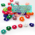 YAKA 40PCS(20Paris) Cute Dog Hair Bows with Rubber Bands Pearls Flowers Topknot Dog Bows Pet Grooming Products 20 Colors