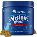 Zesty Paws Eye Supplement for Dogs - Vision Support with Antioxidants & Omega 3 Fatty Acids - 90 Chews