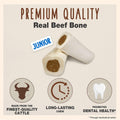 Cadet Junior Stuffed Shin Bones - Highly Digestible, High Protein, Long-Lasting Dog Chew Bone for Aggressive Chewers, Su