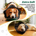 Soft Dog Cone Collar,Adjustable Elizabethan Anti-Lick Pet Recovery Collar