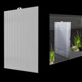 2 PCS Aquarium Fish Tank Divider Plastic Grid Divider Clear Cuttable Grid Plate Fish Tank Isolation with Bracket Fish Ta