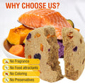 100g/3.52oz Dehydrated Salmon&Veggie Treats for Cats and Dogs,Includes Pumpkin,Purple Potato and Carrot,All Natural and Delicious Snack Bites for Pets,Perfect for Training and Rewarding