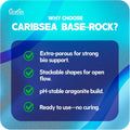 CaribSea South Sea Base Rock for Aquarium - 40 lb - Natural Rock for Aquascaping, Ideal for Saltwater Tanks, Enhances Aq