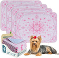 Homimp Washable Pee Pads for Dogs, 4 Pack Reusable Puppy Pads Waterproof, Absorbent and Leakproof Dog Pee Pads, Non Slip