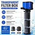 Three seconds Aquarium Filter, 265GPH 14W Internal Modular Fish Tank Filter