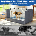 Foldable Dog Litter Box, Waterproof Dog Pee Pad Holder, Dog Potty Tray