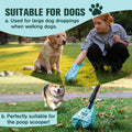 Cat Litter Disposal Bags and Dog Poop Bags with Handle,Cornstarch Based Extra Thick and Guaranteed Leak Proof Poop bags for Kitty and Doggy(180 Count 1.1 Gallon,Lavender Scent)