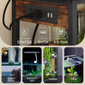 CHOEZON 10-20 Gallon Fish Tank Stand with Power Outlet, 3 Tier Aquarium Stand with Wire Storage Basket, Reptile Tank Sta