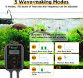 hygger Aquarium Wave Maker, 18W Adjustable Cross Flow Pump with LED Display Controller, Magnetic DC 24V Aquarium Powerhe