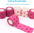 Self Adhesive Bandage Wrap Animal Cohesive Bandage Self Adherent Wrap First Aid Tape for Dogs Cats Horses Birds & Wrist 