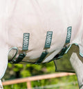 Horseware® Rambo Flybuster with No-Fly Zone™ Fly Sheet - Oatmeal/Sage & Beige & Green, 78 inches