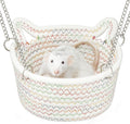 JWShang Rat Hanging Basket Bed for Cage - Chew Proof Small Animal Hammock with Sturdy Chains, Durable Rat Sleeping Nest 