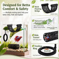 11 Pcs Betta Fish Accessory Kit, Aquarium Decorations Starter Set