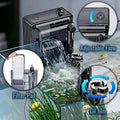 1.5 Gallon Fish Tank Starter Kits, Nano Glass Aquarium with Filter, Led Light for Aquascape DIY, Betta Fish, Gold Fish, 