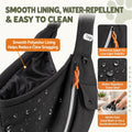 Dog Sling Carrier, Adjustable Depth, 3 Pockets, Medium