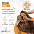 PAWPUP Dog Towels for Drying Dogs Super Absorbent Microfiber Pet Grooming Towel for Dogs, Cats and Other Pets (40 x 24 Inches, Brown and Grey)