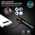 DARKBEAM UV 395nm Flashlight USB Rechargeable, Wood's lamp Black Light, Handheld Ultraviolet LED Portable with Clip, Resin Curing/Spot Scorpions/Fluorescer/Detector for Pet Dog Urine