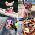 LESYPET Dog Goggles Small Breed, Cute Puppy Sunglasses with Foam Padded Inside, UV Protection Pet Sunglasses for Cats Pu