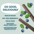 Shameless Pets Blueberry & Mint Dental Chews for Dogs, 32 Chews