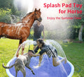 FlidRunest Thickened Horse Splash Pad Toy, Anti-Slip Horse Bathtub for Summer, Durable Outdoor Water Play Mat for Horses