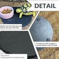 Reptile Basking Platform 6.0in Rock Plate Food Bowl Slate for Tortoise