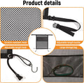 Dog Car Barrier,Dog Net for Car Divider,Pet Barrier with Mesh Organizer