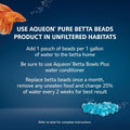 Aqueon PURE Betta Beads, Water Care for Unfiltered Aquariums, Maintains Clear Water and Helps Breakdown Organic Sludge, 