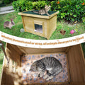 Agitree Outdoor Wooden Pet House, Weatherproof Winter Shelter for рuррy and Small Cats, Elevated Design with Window (Yel
