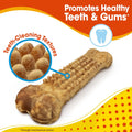 Nylabone Nubz Natural Dog Chew Treats for Small Dogs, Long Lasting Dog Chew Bones Made in USA, Chicken Flavor Breath Freshener Dental Chews, Small Dog Bones for Dogs Up to 25 lbs. (36 Count)