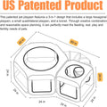 Portable Dog Playpen 2-Room with Tunnel, 3-in-1 Large Cat Crate Play Enclosure with Separate Areas, Foldable Pet Playpen