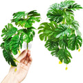 Woyrise 2Pack Reptile Plants, Terrarium Hanging Plant Vines, Artificial Leaves with Suction Cup, Bearded Dragon Tank Acc