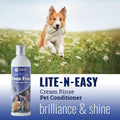 Kenic Lite-N-Easy Detangling Pet Cream Rinse – Anti-Tangle & Mats Conditioning for Dogs, Cats, Rabbits & Ferrets, Made in USA