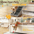 23.6'H Ottoman Dog Stairs for Large Dogs 2-in-1 Split Dog Steps for Couch