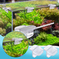 Chunful 12 Pcs Aquarium Lid Clips for Rimless Tank, Clear PC Hood Clamps