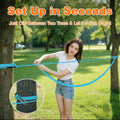 50ft Dog Tie Out Cable, Dog Leash, Long Leash for Dogs Outside, Lead for Camping, Tether for Yard, Line (Blue)