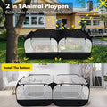 Small Animal Playpen, Portable Large Chicken Coop Run, Foldable Pet Tent