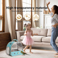 Bird Carrier, Portable Small Bird Parrot Parakeet Carrier with Standing Perch and Mat, Side Access Window Collapsible