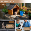 Nexboraque 8 Pack Disposable Cat Litter Box, 17 x 13.2 x 4 Inch Large Kitty Litter Box Pans Paper Cat Litter Tray for Ha