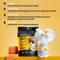 Cat Immune Support Lysine – Allergy Relief & Immune Health Supplement for Cats with L-Lysine, Colostrum, Quercetin & Omega-3 – Soothes Sneezing, Runny Nose & Itchy Skin Chicken, (90-Day Supply)