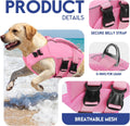 ASENKU Dog Life Jacket, High Floatation Dog Swimming Vest with Rescue Handles for Small Medium Large Dogs, Pet Safety Sw